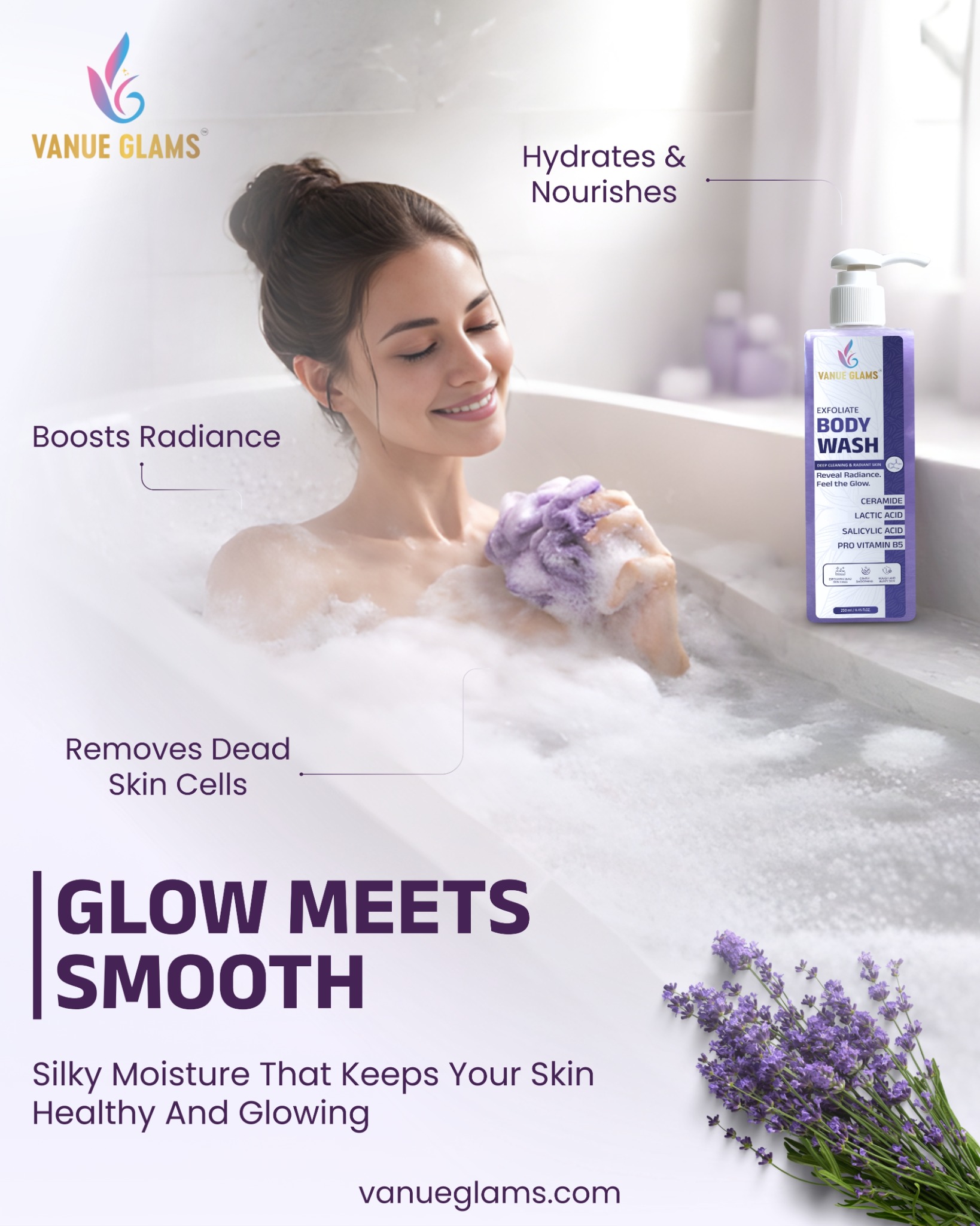 Vanueglams Facebook ad: ONE BRAND. COMPLETE CARE.