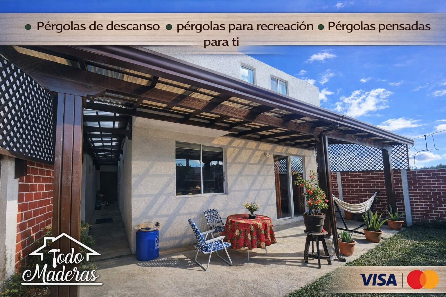 Todo Maderas Pérgolas Facebook ad: Un espacio para descansar lo puedes tener con…