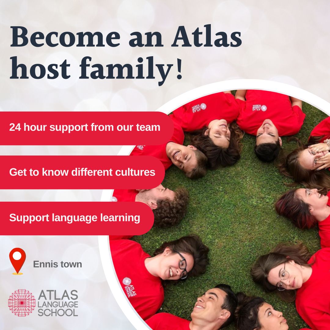 Atlas Language School Facebook ad