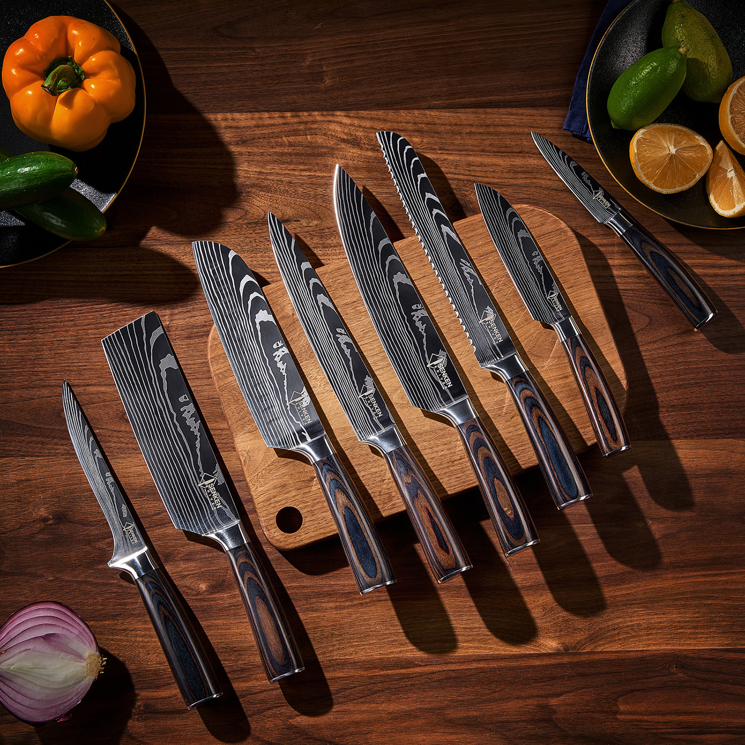 Senken Knives Facebook ad: Imperial 8-Piece Knife Collection