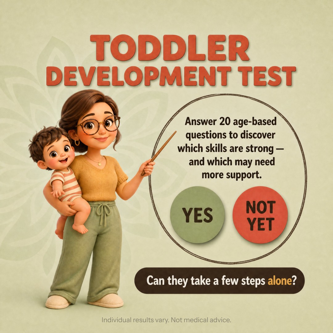 Gentle Toddler Parenting Facebook ad: Is your child developing on track?
