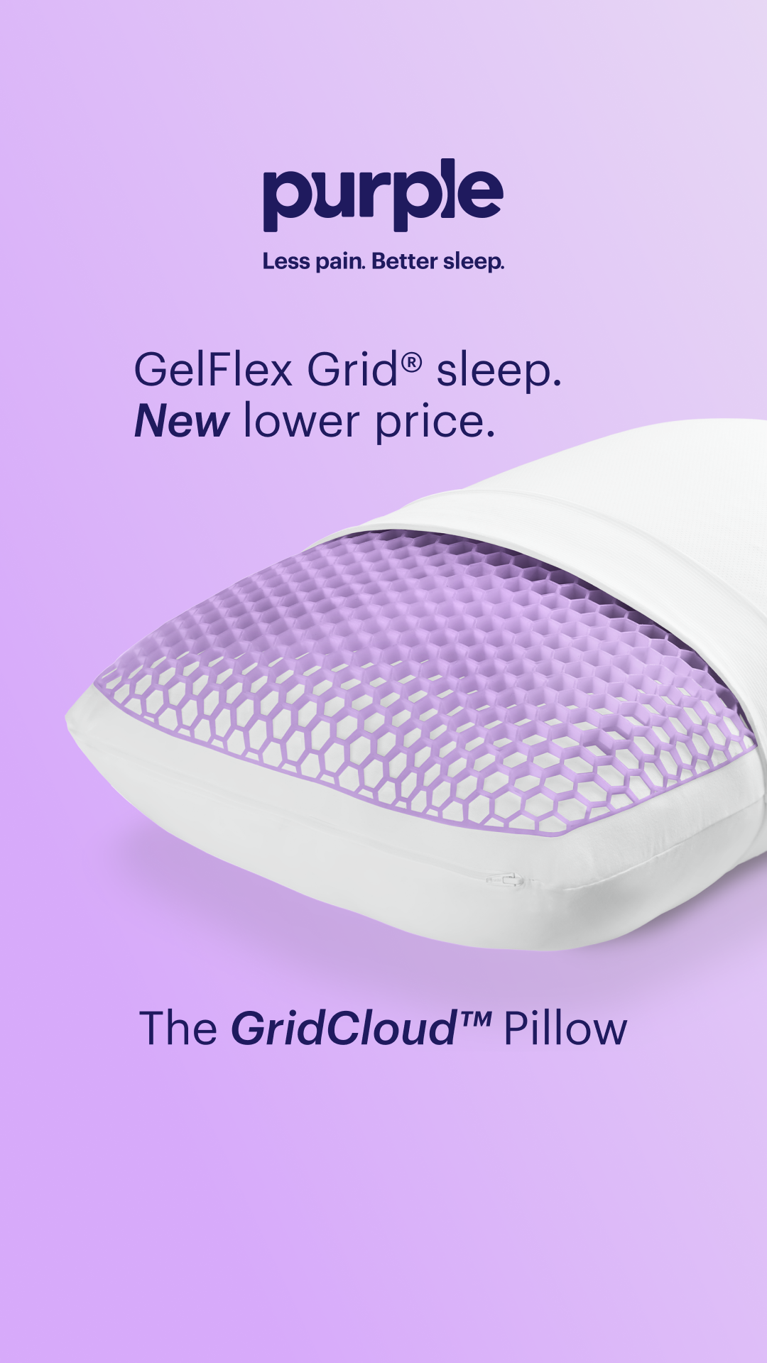 Purple Facebook ad