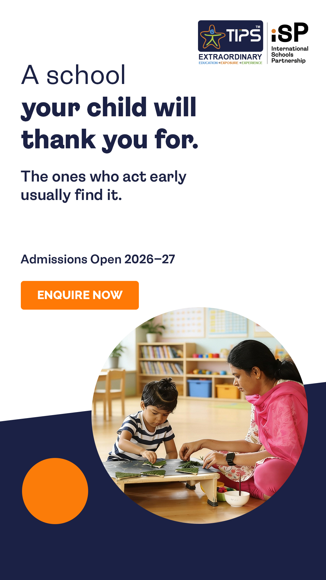 The Indian Public School Facebook ad from May 25, 2026
