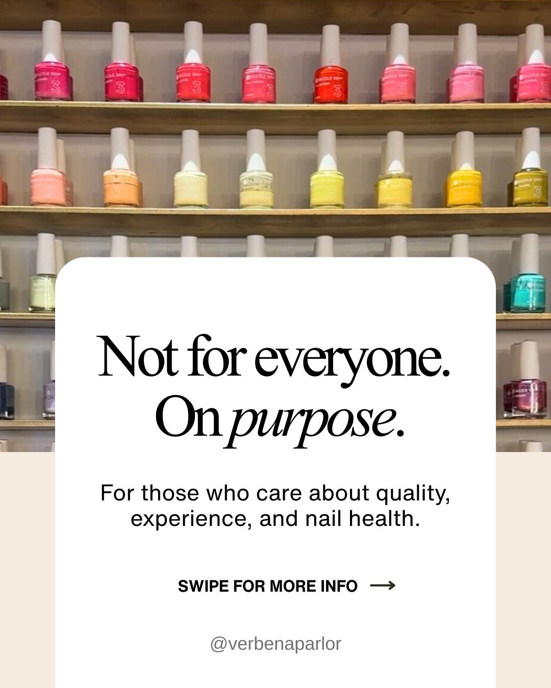 Verbena Parlor and Social House Facebook ad: We built Verbena for those who value quality…