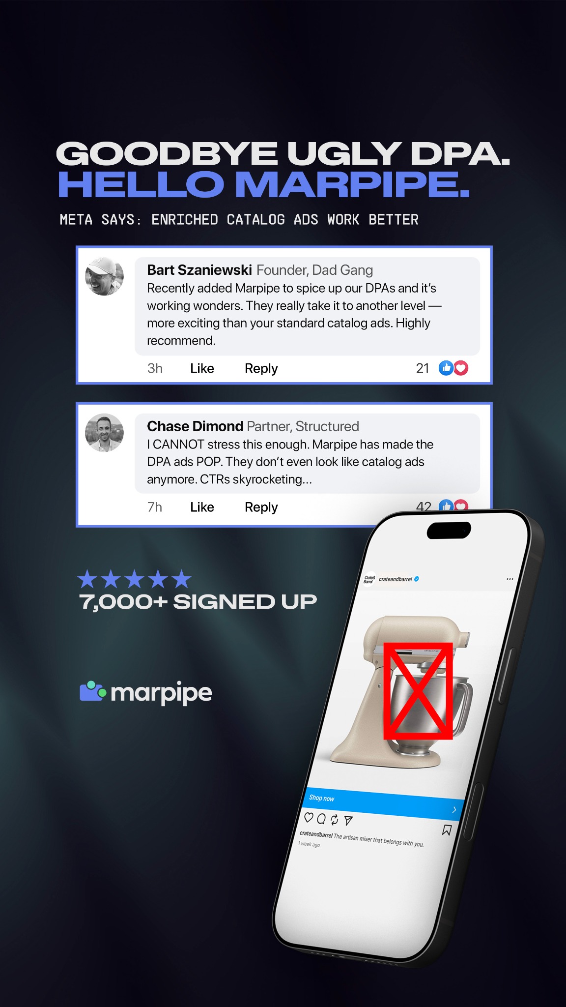 Marpipe Facebook ad