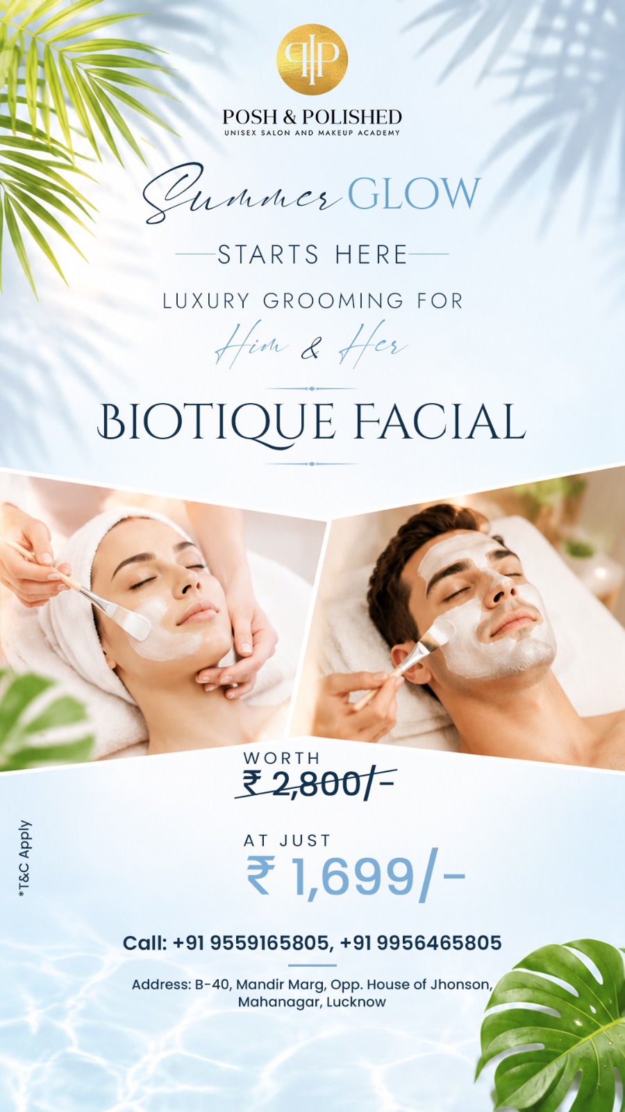 Posh & Polished Unisex Salon & Academy Facebook ad from Jun 12, 2026