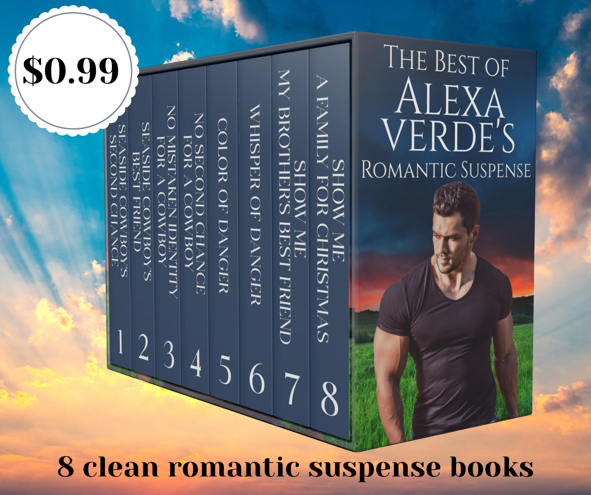 Alexa Verde Facebook ad: 8-book set at $0.99