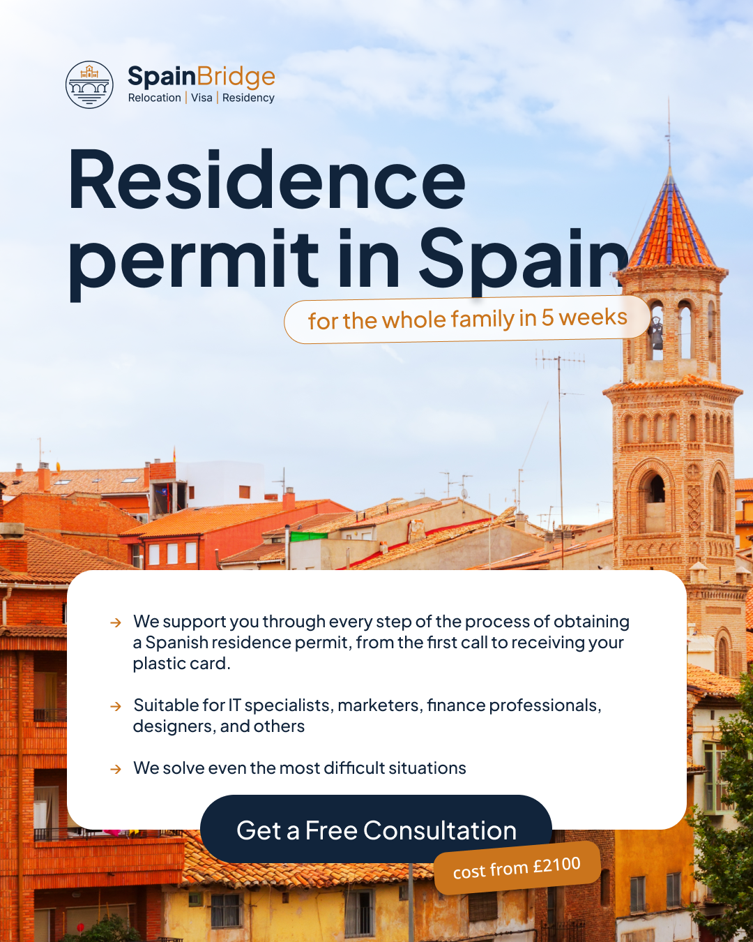 SpainBridge Relocation Facebook ad