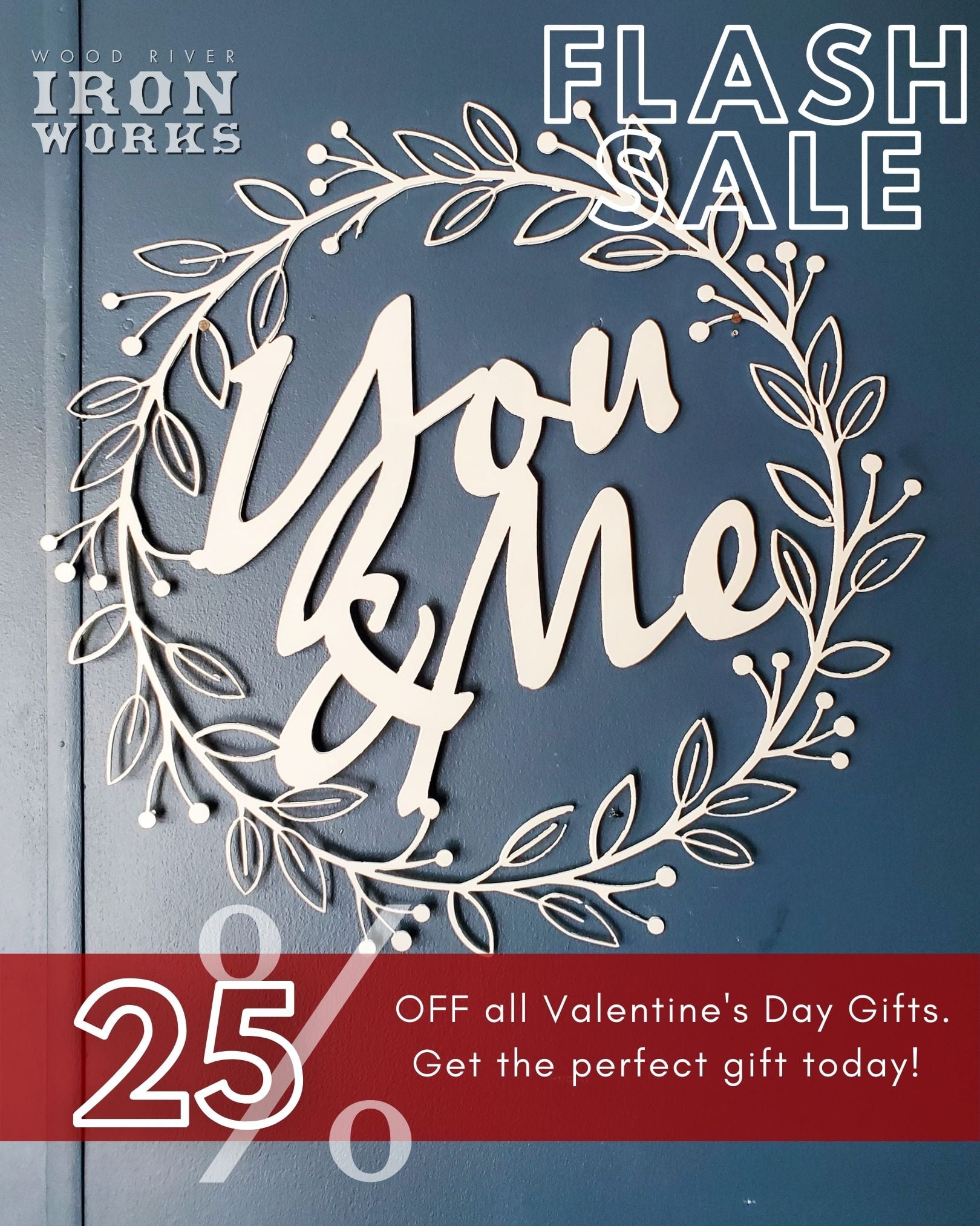 Wood River Iron Works Facebook ad: Get the perfect gift that will create a…