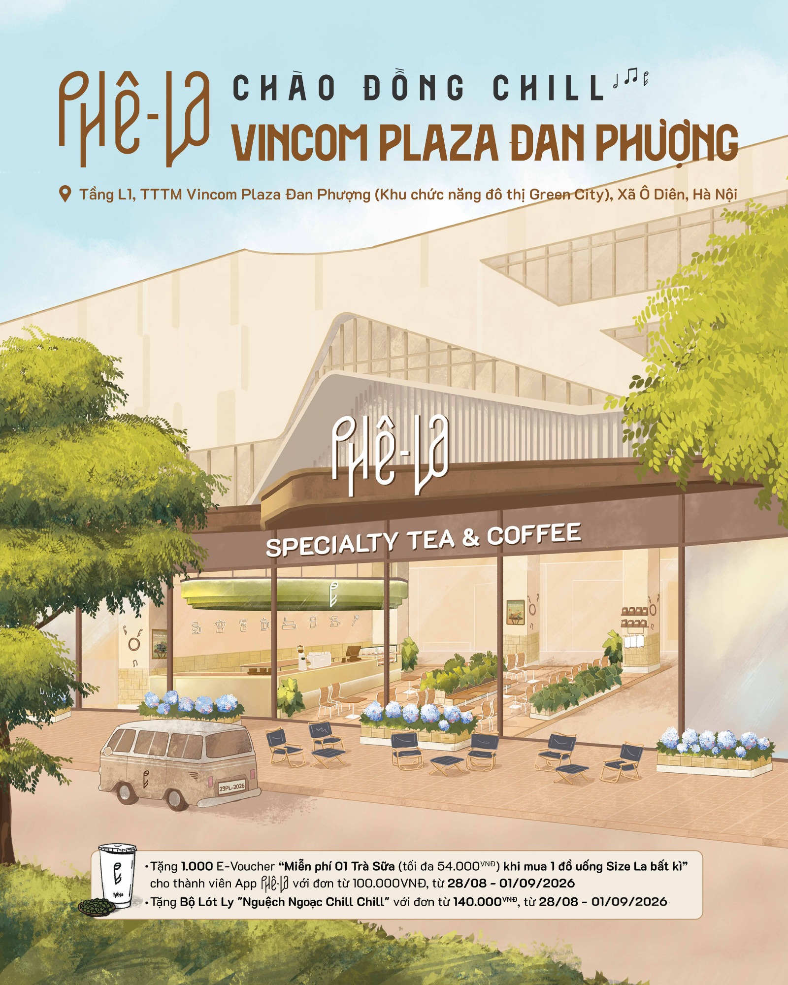 Phê La Facebook ad: Phê La Đan Phượng xin chào Đồng Chill…