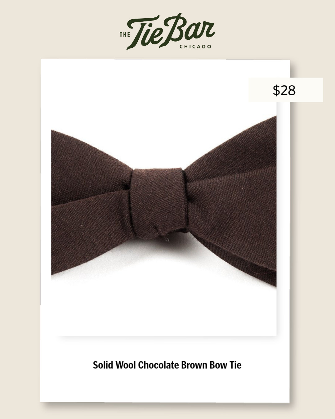 The Tie Bar Facebook ad
