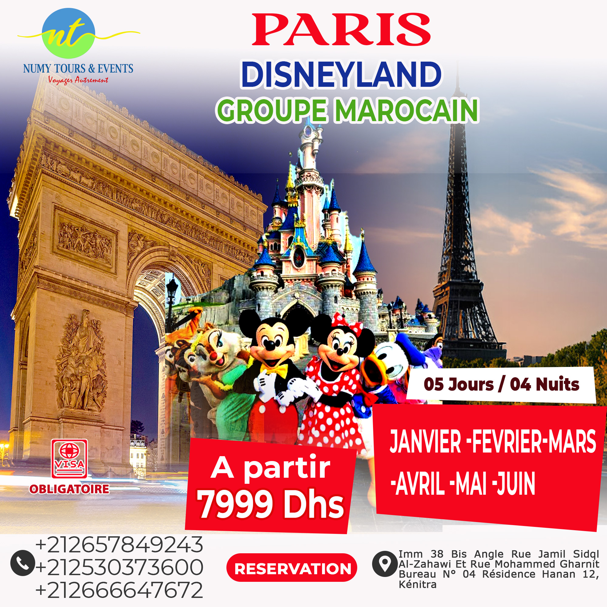 Numy Tours & Events Facebook ad
