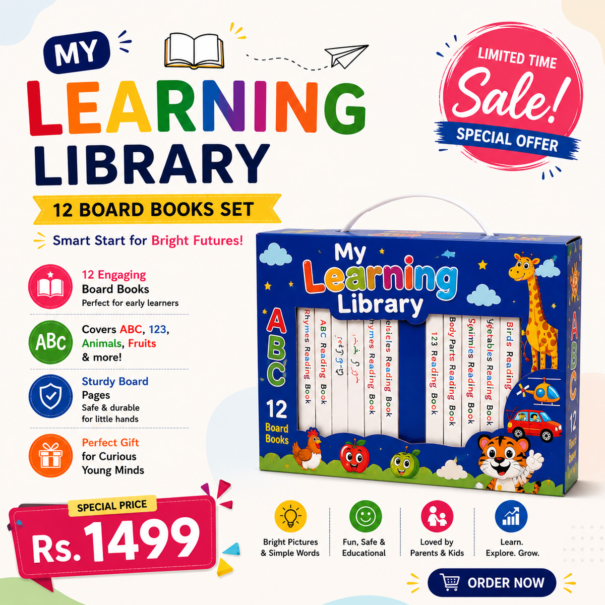 Tiny Mind's Facebook ad: Fun Learning Starts Here!
