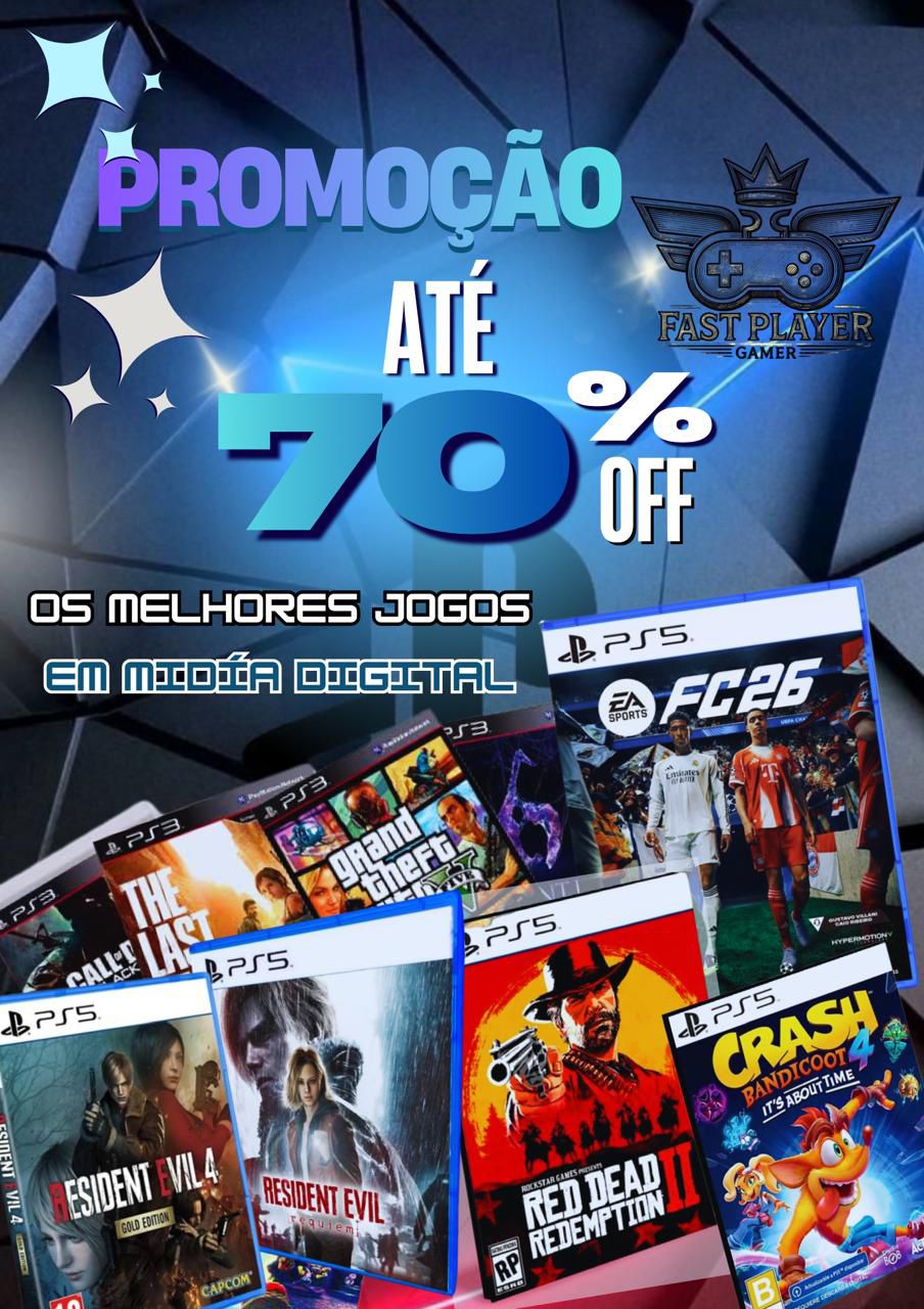 FAST GAMER Facebook ad: Jogos PS4, PS5 e Xbox