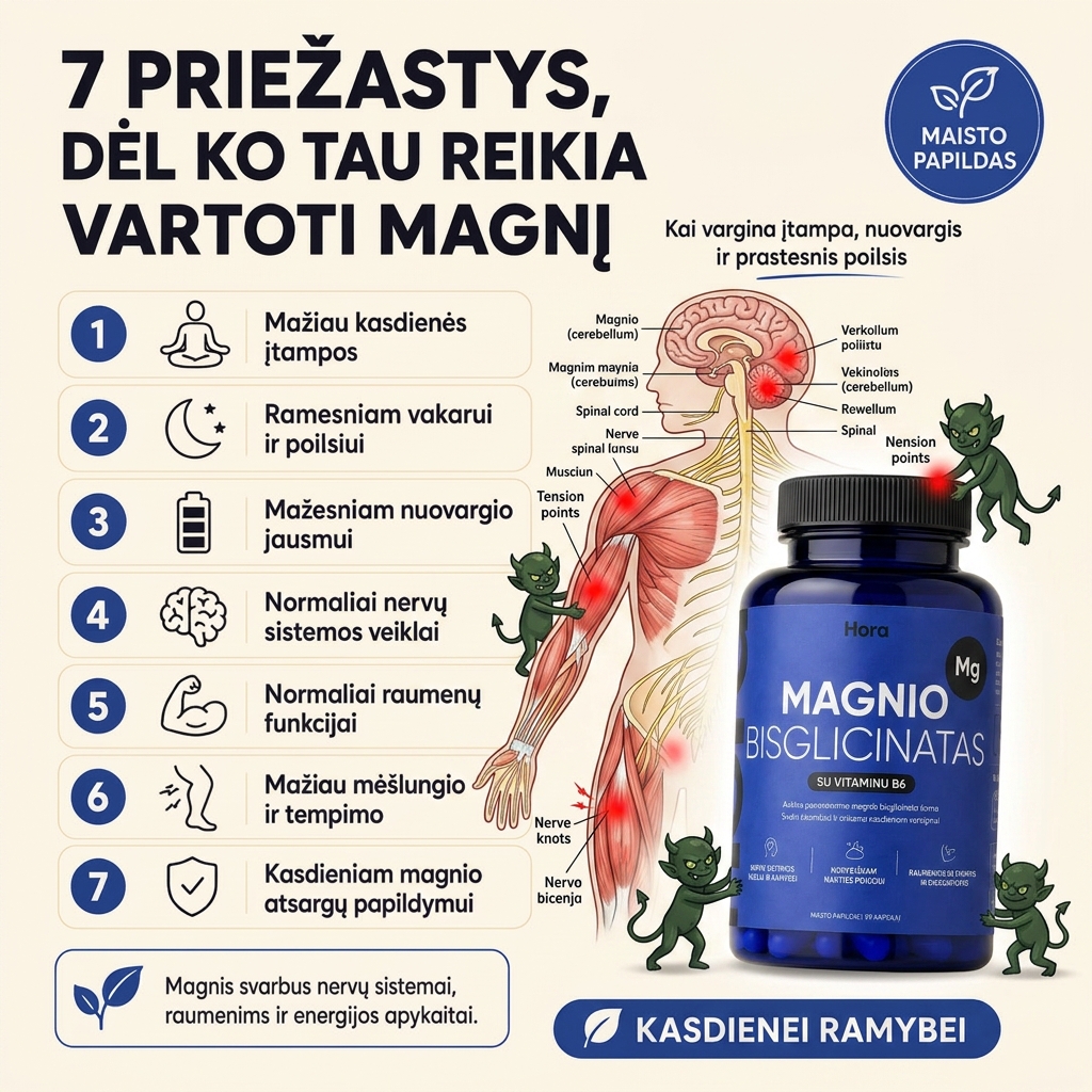 Hora Facebook ad: MAGNIO BISGLICINATAS SU -40% AKCIJA!