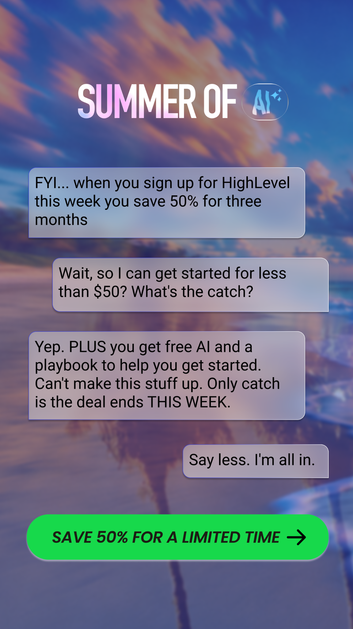HighLevel Facebook ad