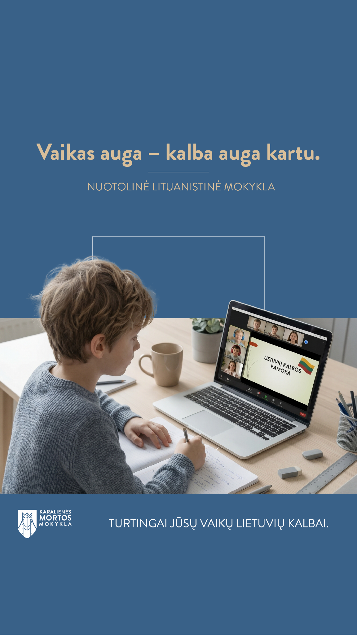Karalienės Mortos mokykla Facebook ad