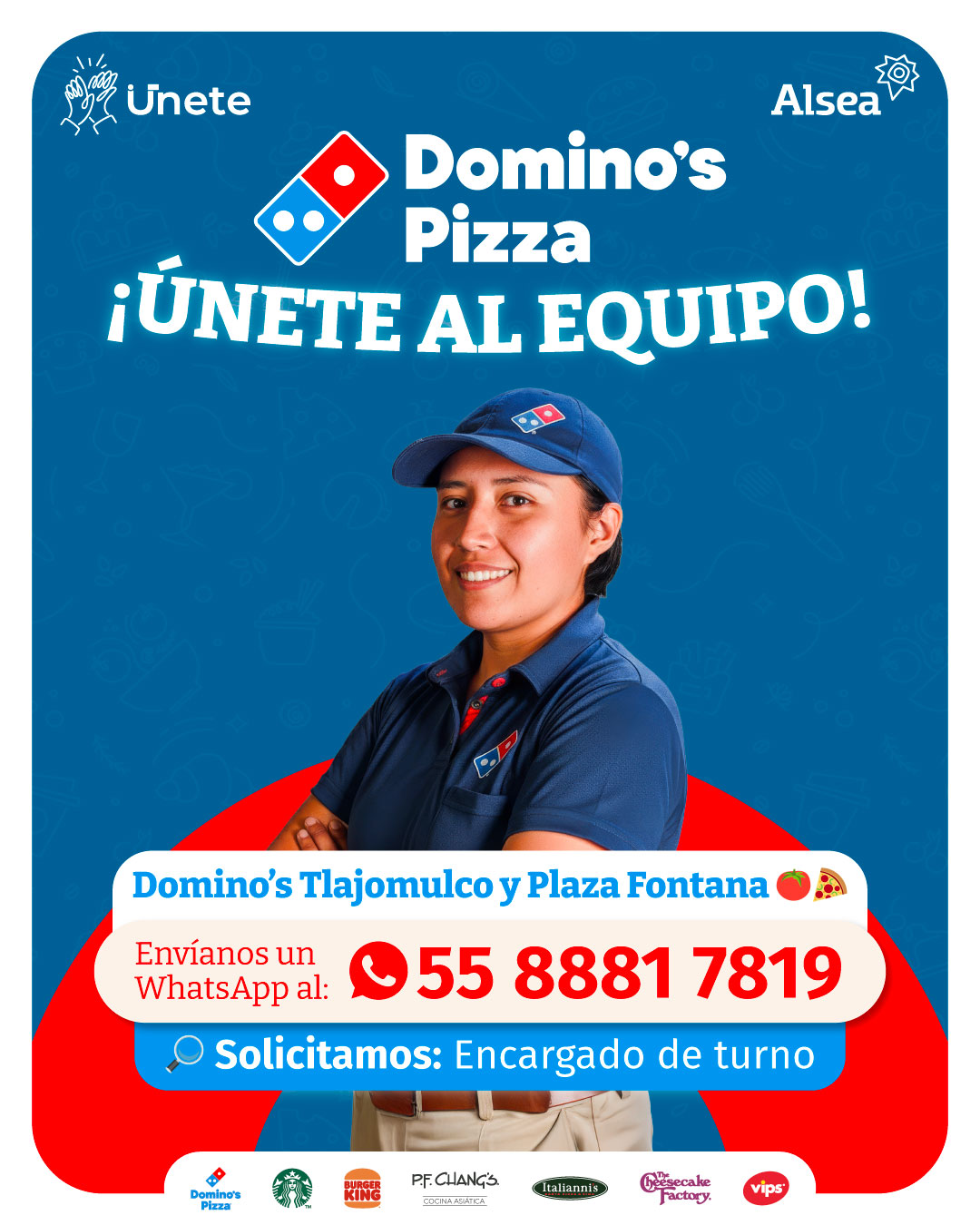 Únete Alsea Facebook ad: Estamos contratando