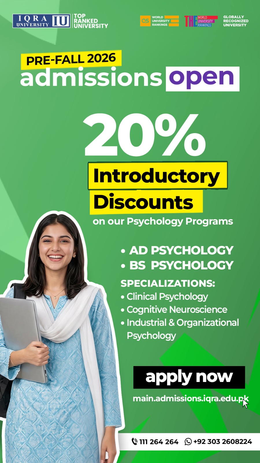Iqra University - IU Facebook ad from Jun 23, 2026