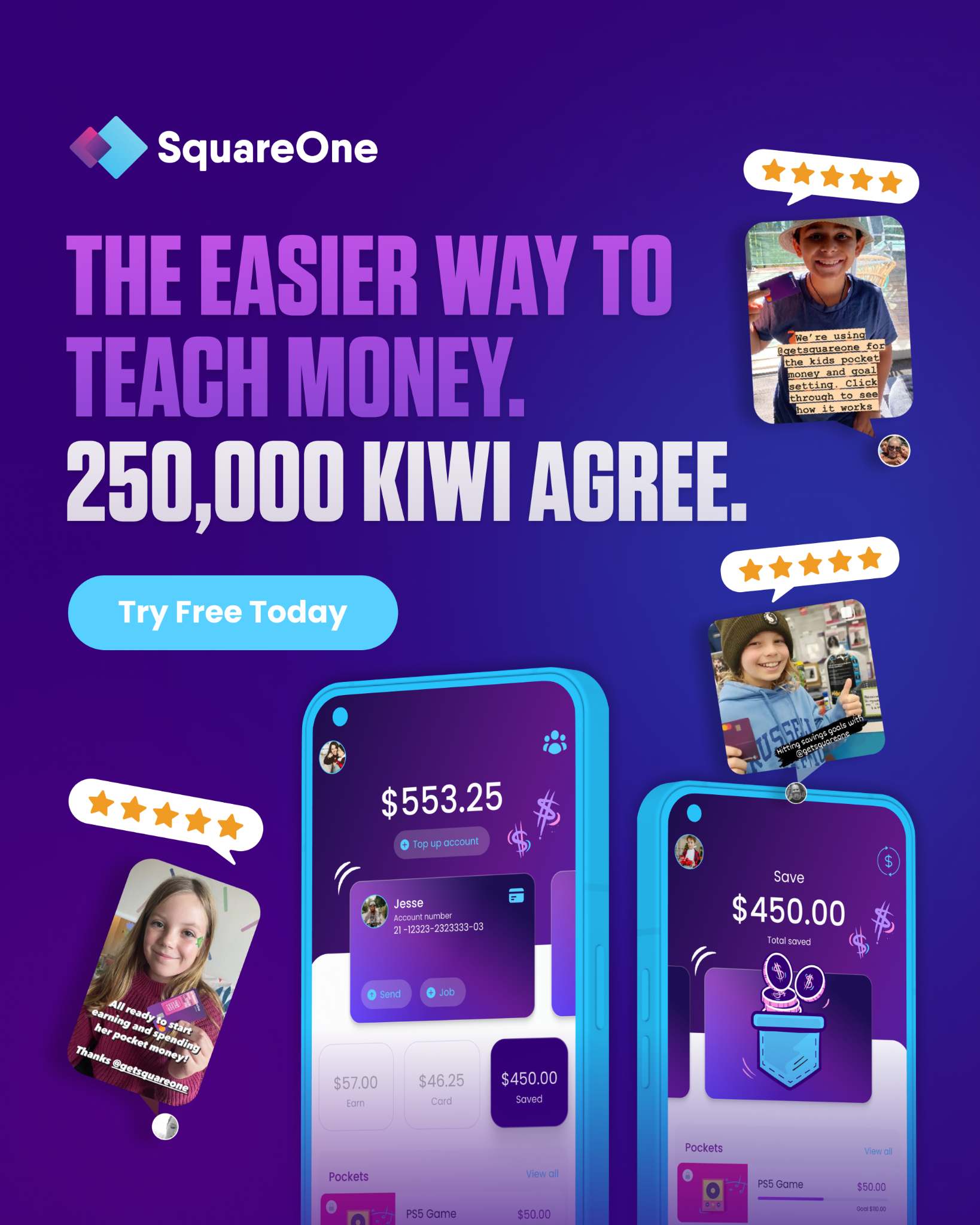 SquareOne Facebook ad