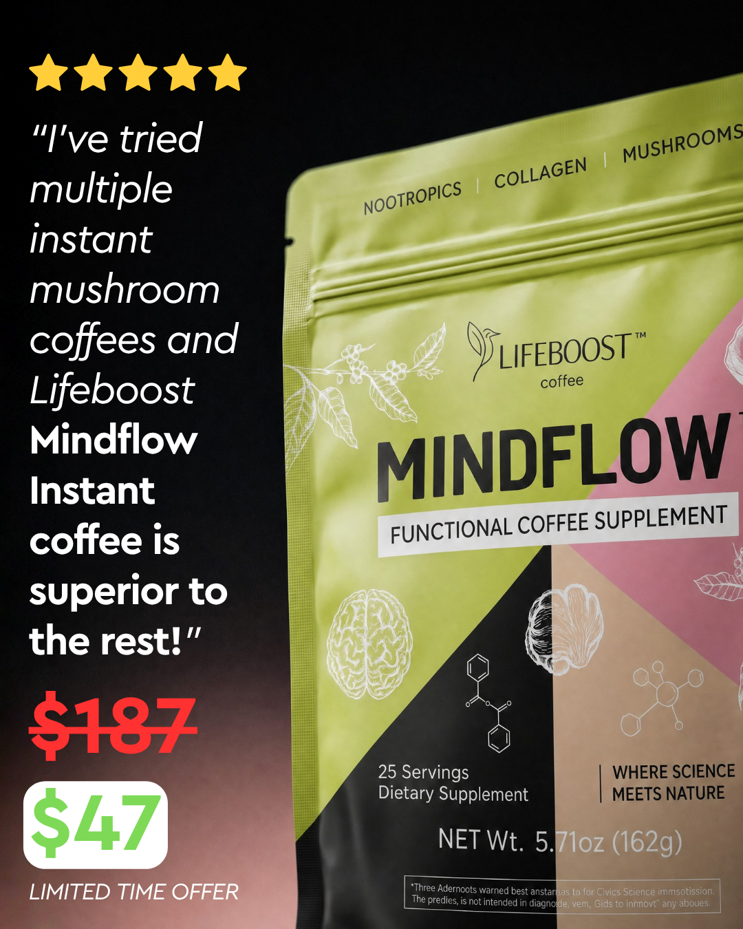 Lifeboost Coffee Facebook ad