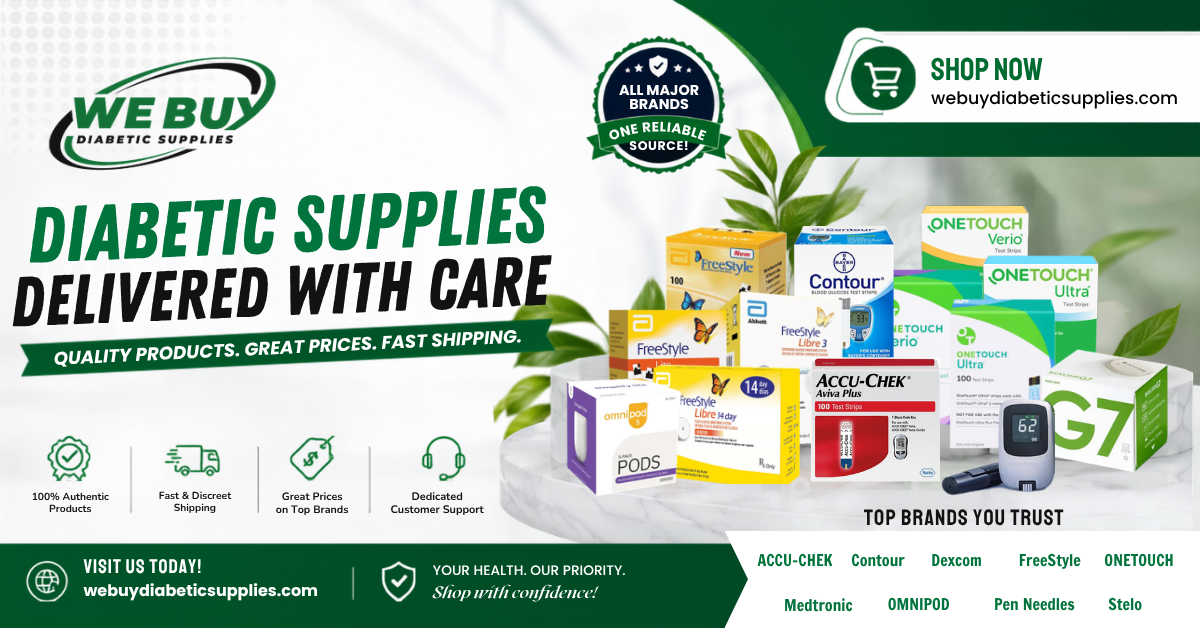 We Buy Diabetic Supplies Facebook ad: Get Paid for Your Extra Supplies!