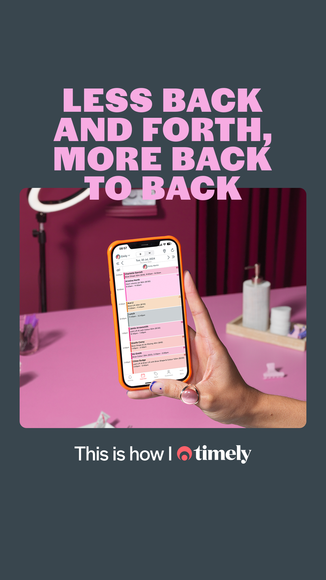Timely Appointment Software Facebook ad from Apr 15, 2026