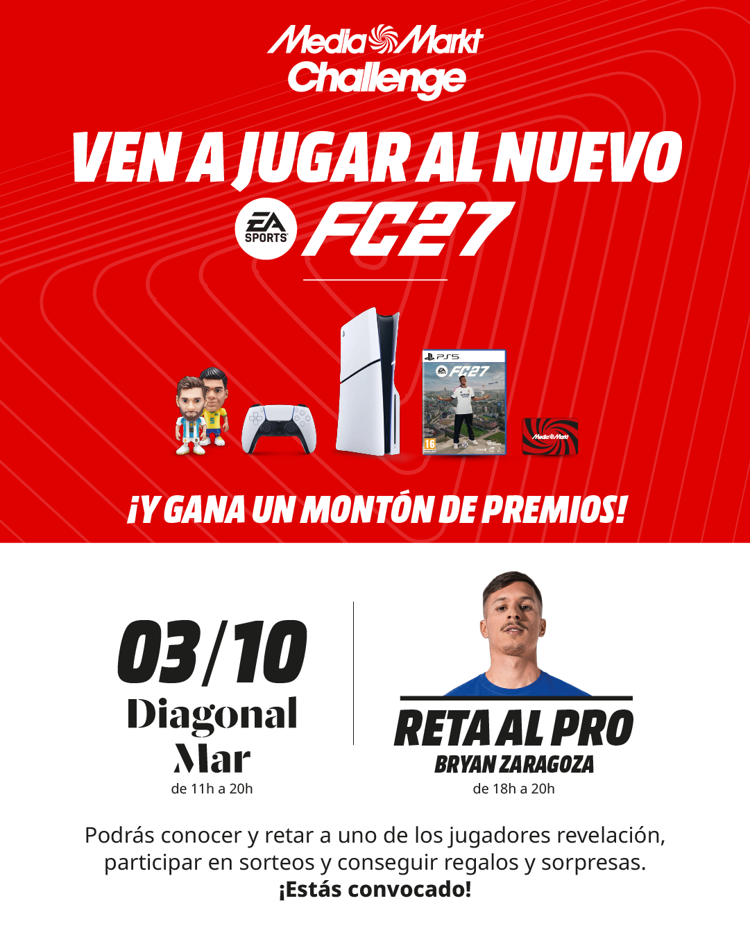 MediaMarkt España Facebook ad: 03/10 MediaMarkt Challenge en Diagonal Mar