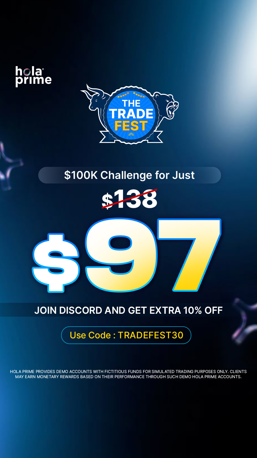 Hola Prime Trading Facebook ad from Feb 16, 2026