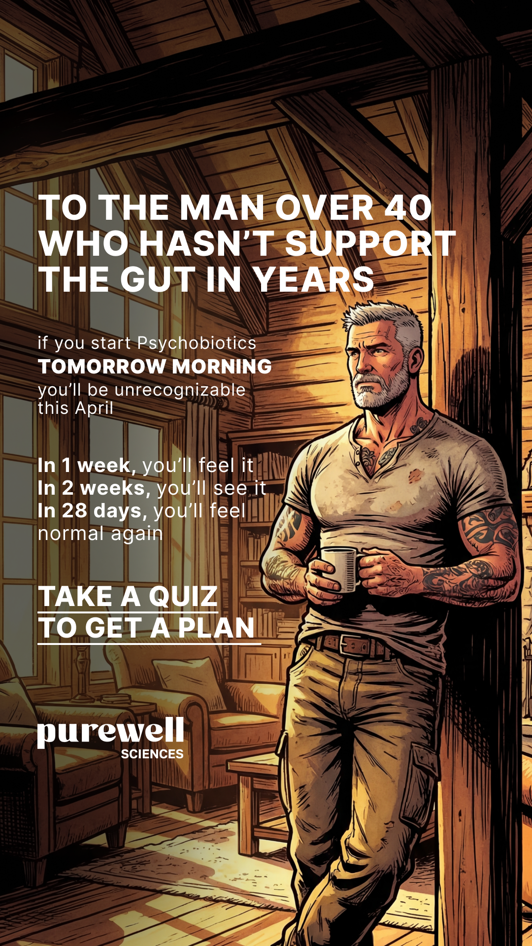 Purewell Facebook ad: Say Goodbye to Discomfort