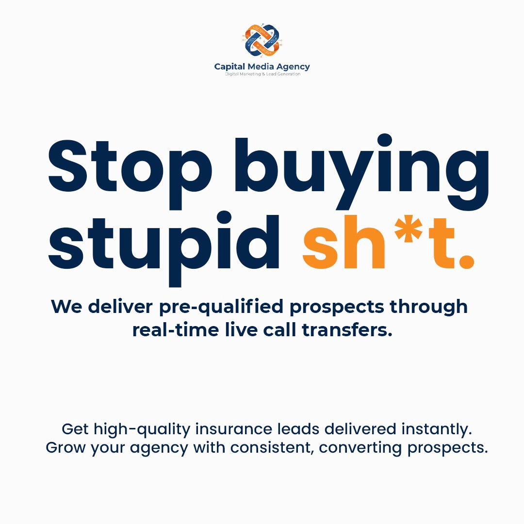 Capital Media Agency Facebook ad: Live Final Expense Prospects Ready to Enroll