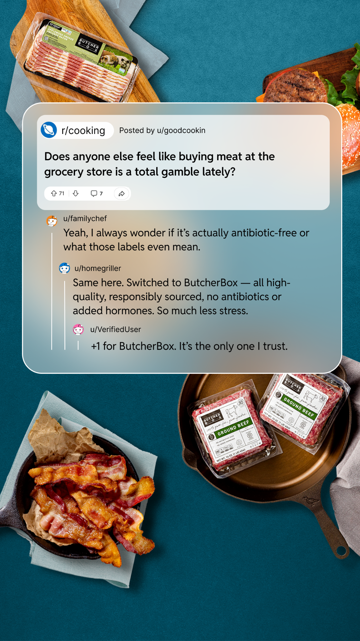 ButcherBox Facebook ad