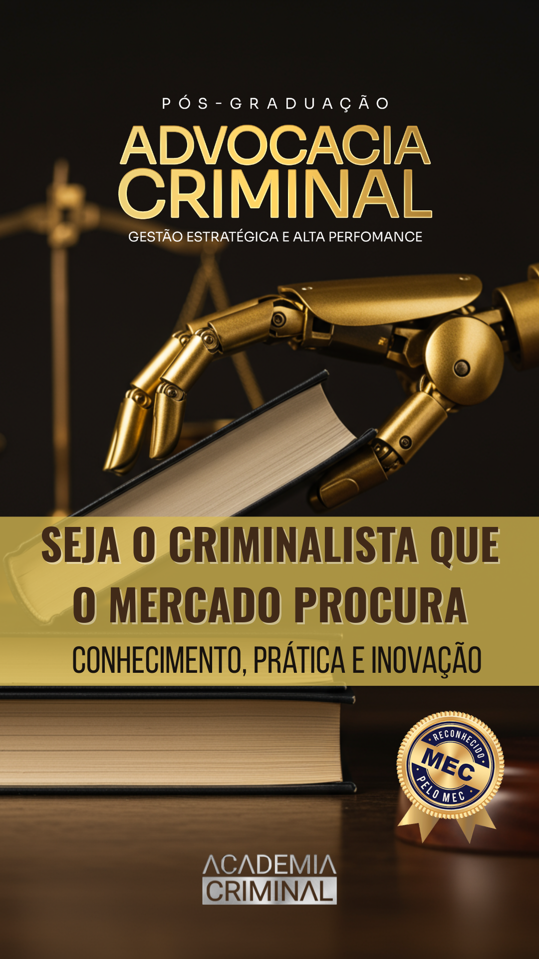 Academia Criminal Facebook ad