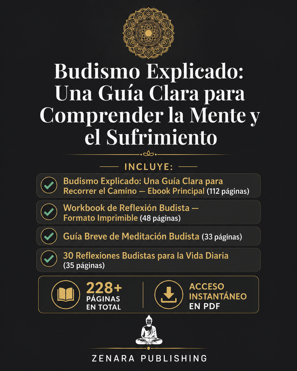 Buddhism Explained Facebook ad: A veces una enseñanza llega en el momento correcto.