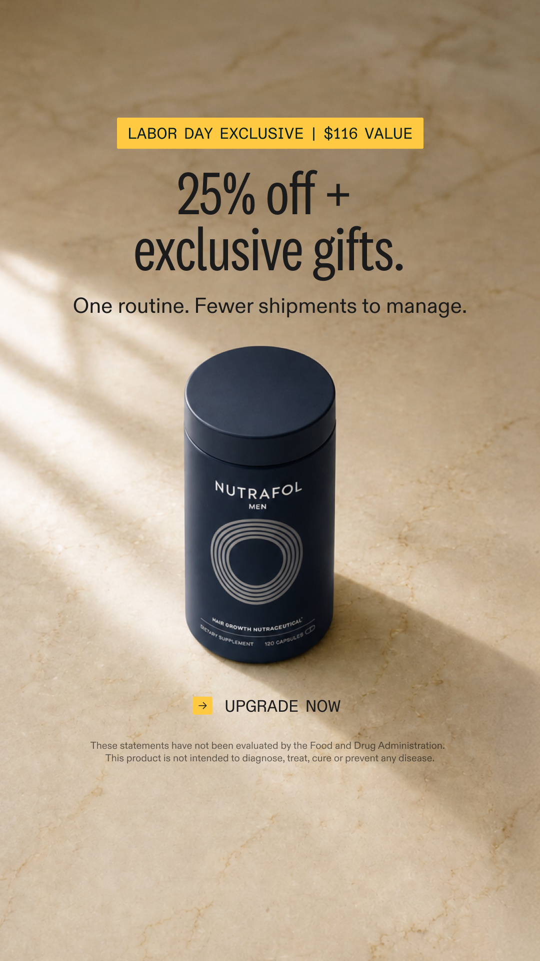 Nutrafol Men Facebook ad