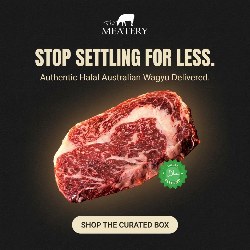 The Meatery Facebook ad: Real Halal Wagyu Delivered