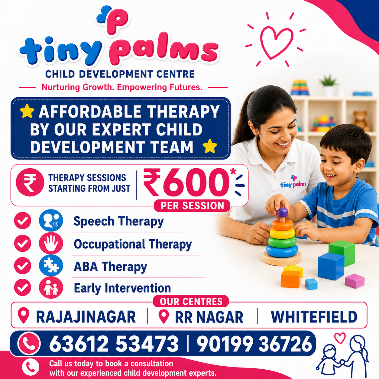 Tiny Palms Child & Adult Therapy Centre Facebook ad