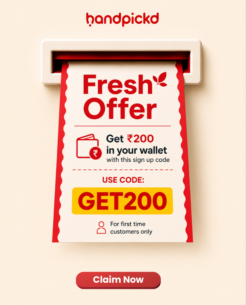 handpickd Facebook ad: Get ₹200 FREE on Sign Up
