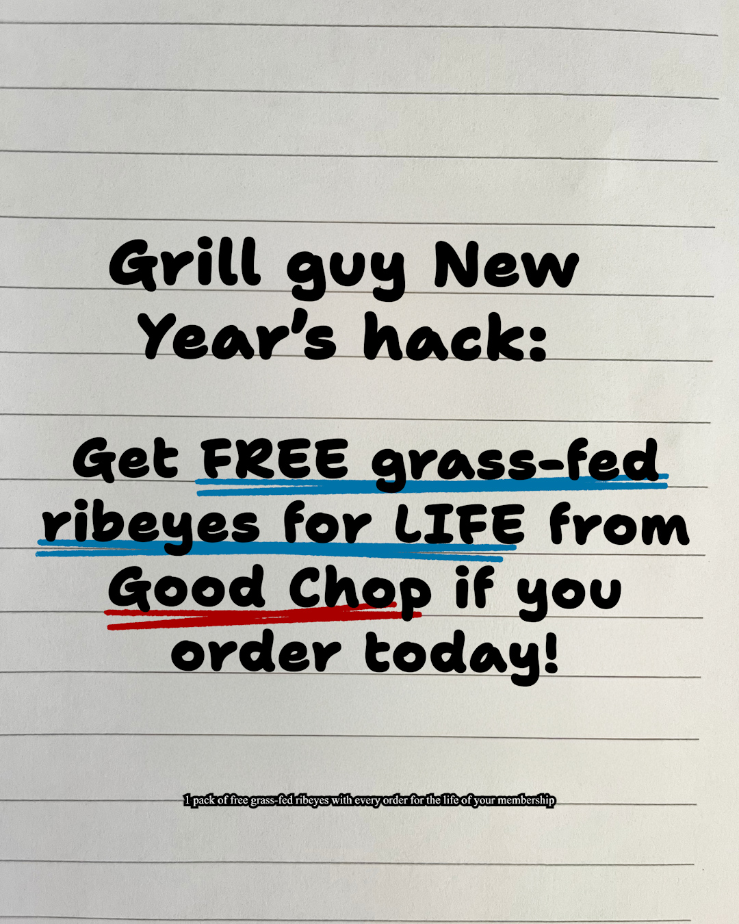 GoodChop Facebook ad