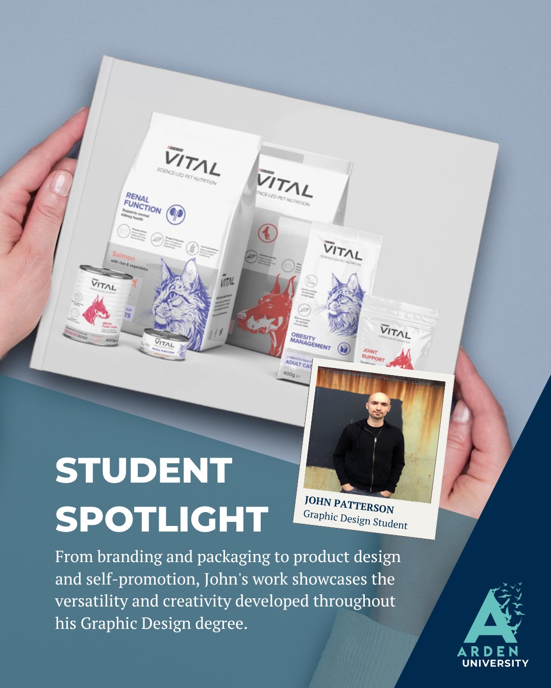 Arden University Facebook ad