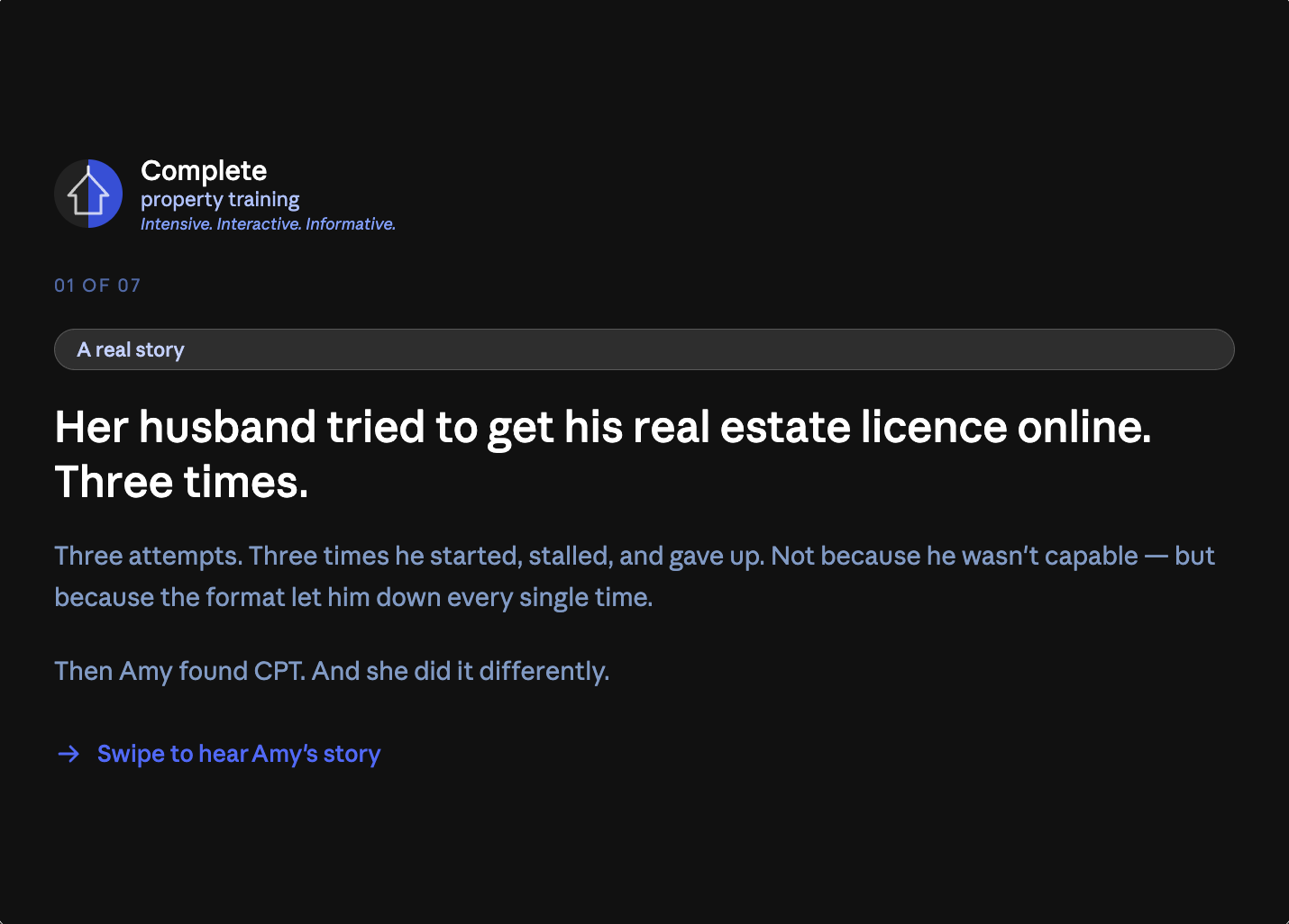 Complete Property Training RTO code 31828 Facebook ad
