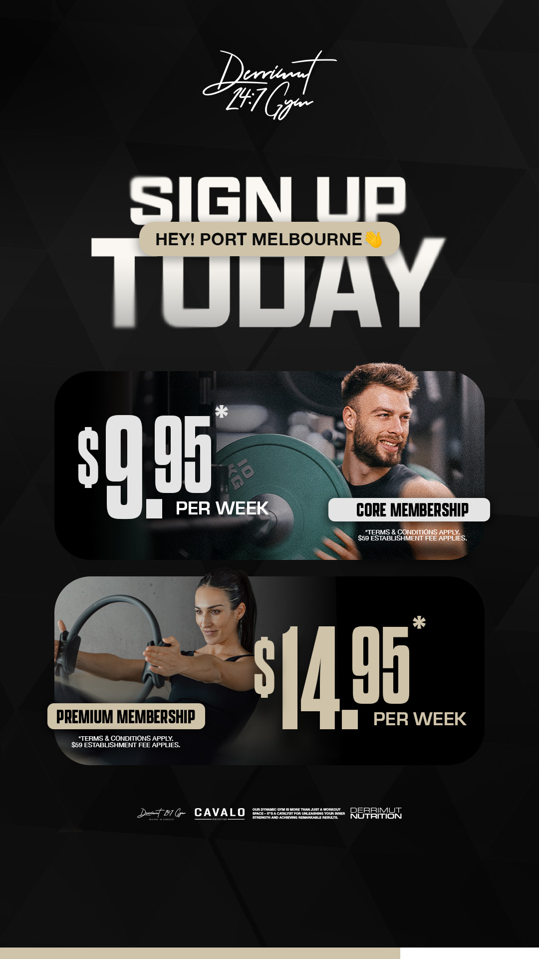 Derrimut 24:7 Gym Facebook ad