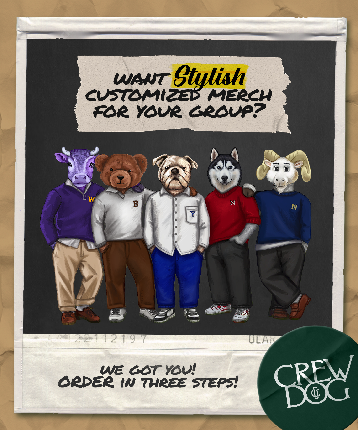 Crew Dog Facebook ad