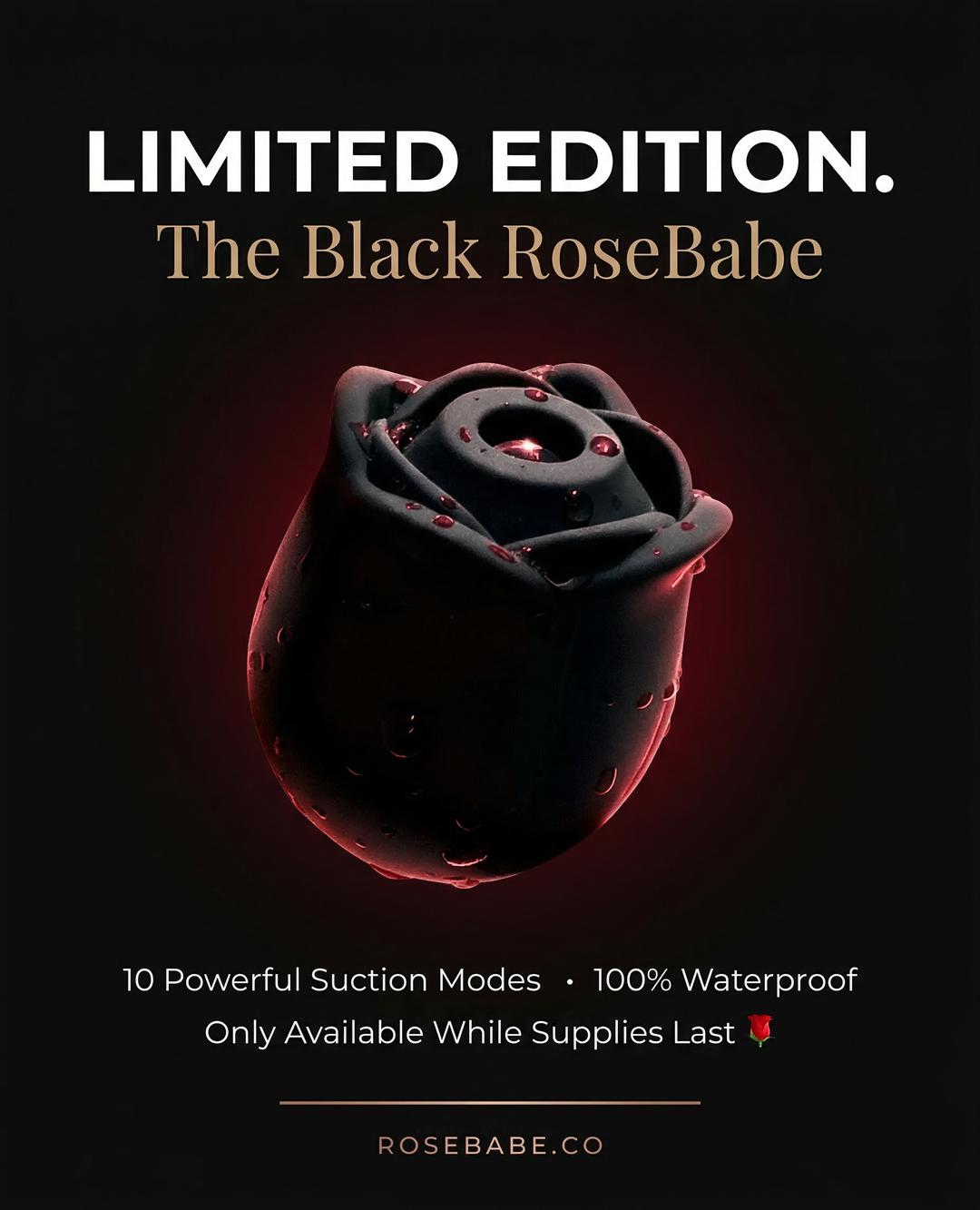 Rosebabeco Facebook ad: Stress Out. Smiles In.
