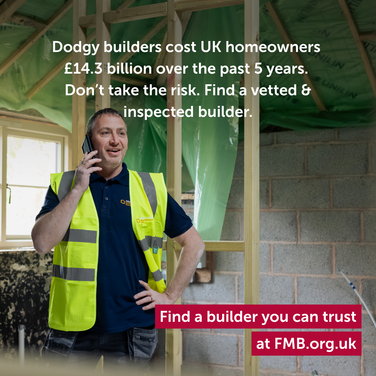 Federation of Master Builders Facebook ad: Builders you can trust