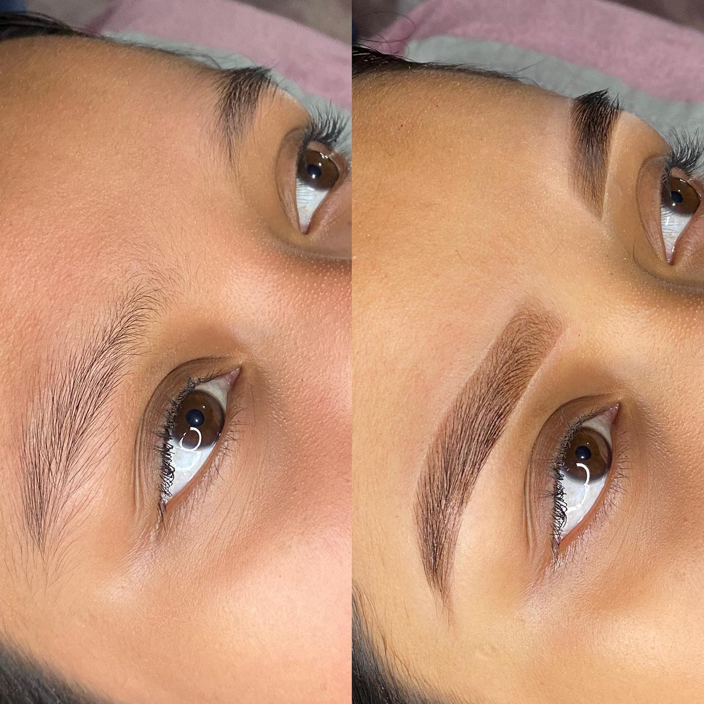 AG Beauty studio Facebook ad: Wow! Vean el súper cambio de mi clienta