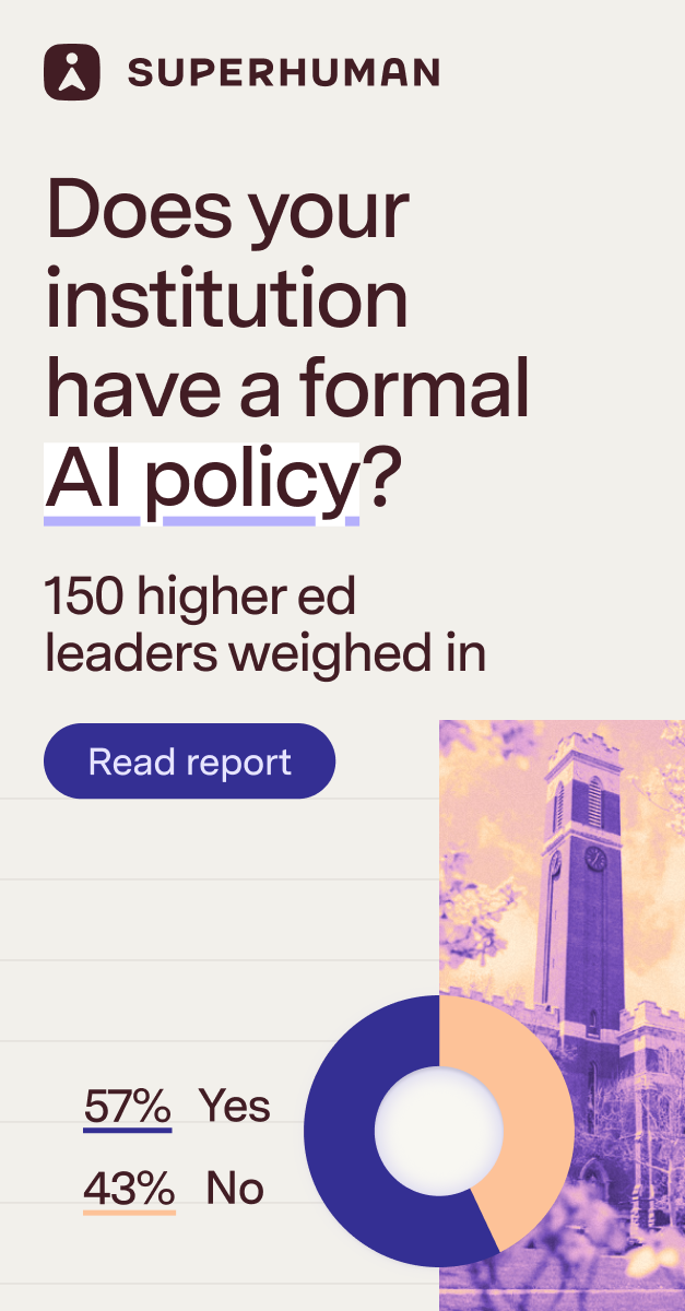 Superhuman Facebook ad: New research on campus AI