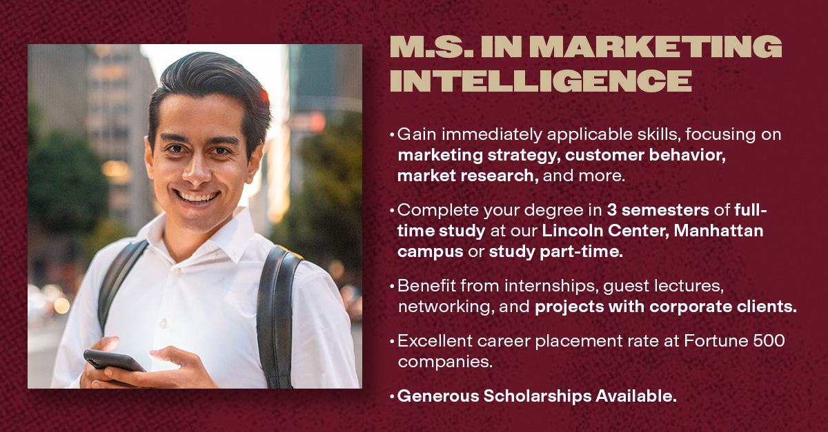 Gabelli School of Business - Graduate Facebook ad: Apply - Seats Are Filling