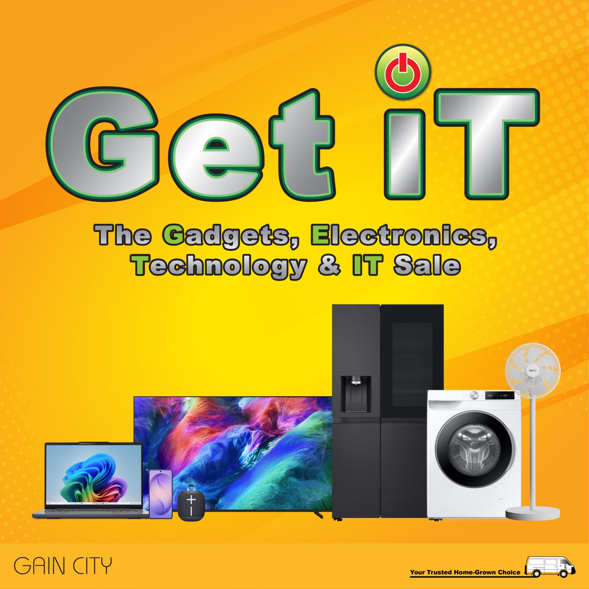 Gain City Facebook ad: Power Up Your Tech Game at Gain City's…