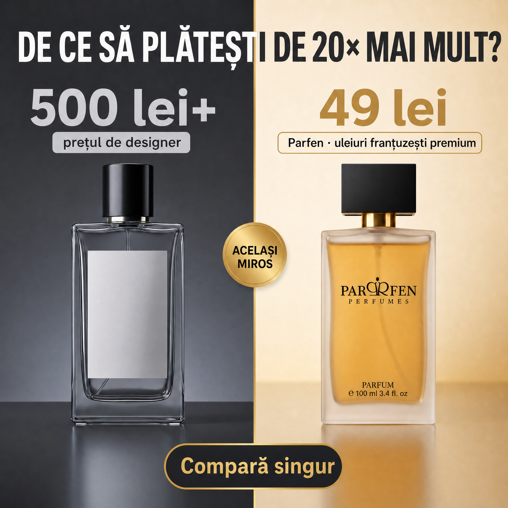 Parfen Romania Facebook ad
